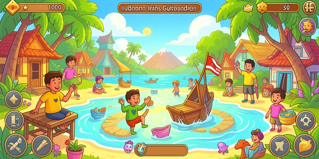 Screenshot 3 memperlihatkan interaksi pemain dalam mode multiplayer.