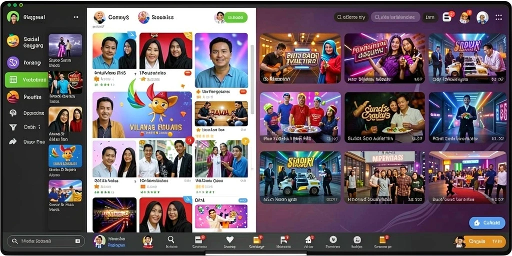 Momen kolaborasi seru dengan teman-teman di dalam game.