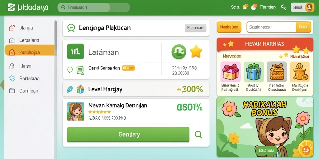 Misi yang menantang untuk setiap level.