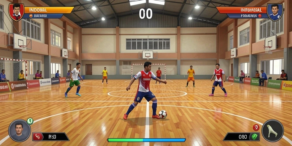 Visual pertarungan yang mendebarkan dan penuh aksi.