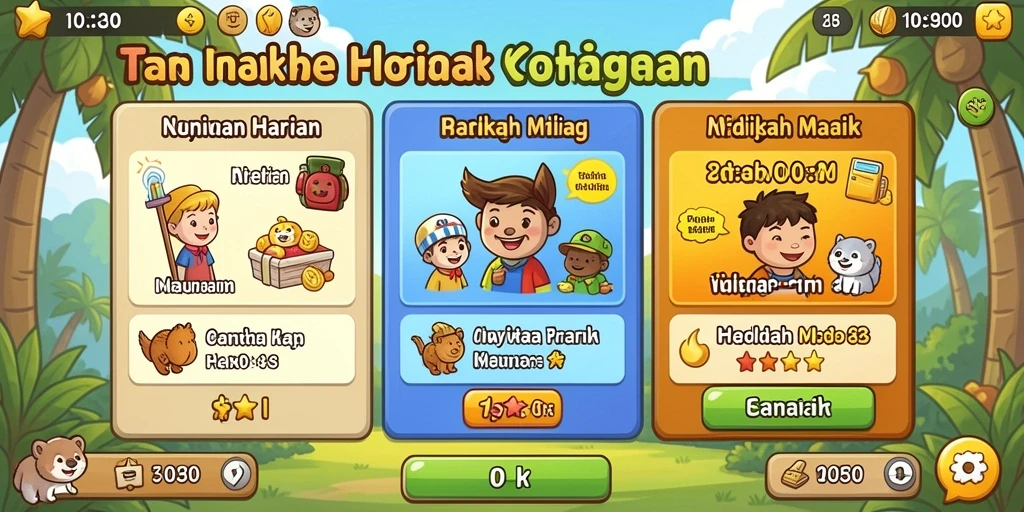 Beragam pilihan permainan untuk semua usia.