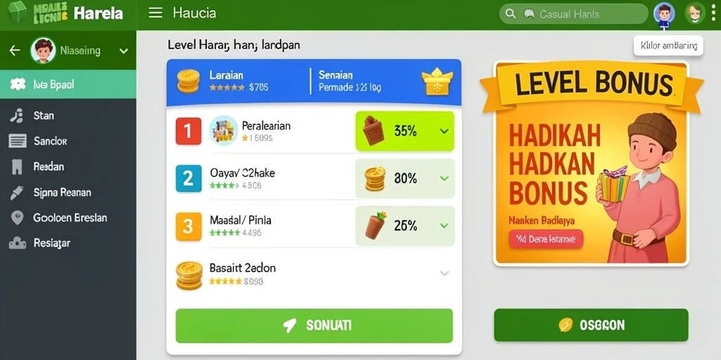 Fitur bonus yang menggiurkan dan mengasyikkan.