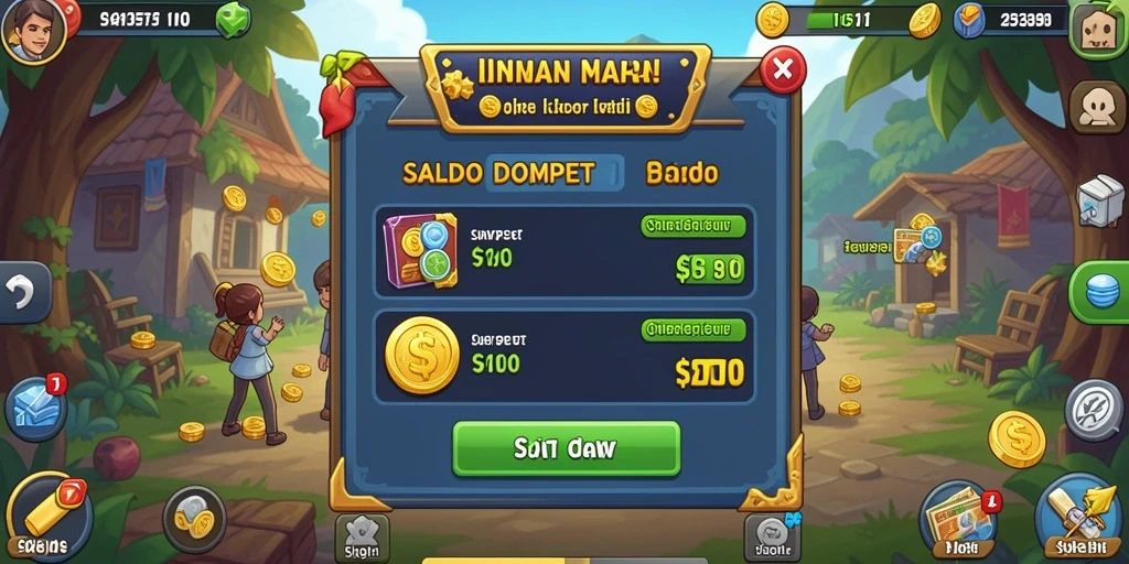 Tangkapan layar menggambarkan interaksi dengan pemain lain dalam game.